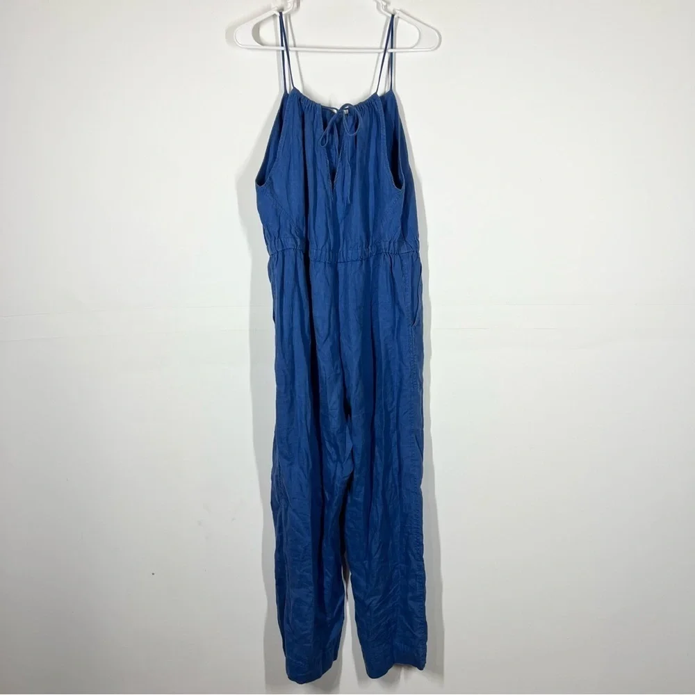 Everlane 100% Linen Shoestring Jumpsuit Size Medium